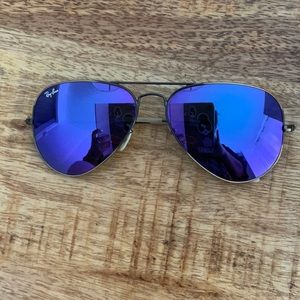 Aviator reflective ray bands